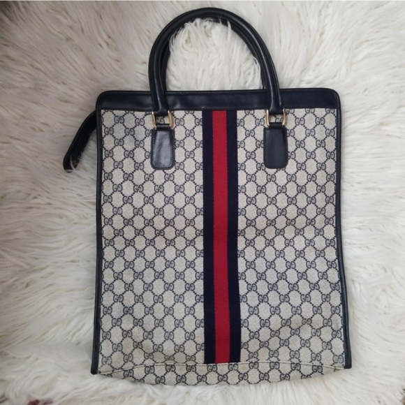 Authentic Vintage Gucci Shopper Tote - Picture 3 of 10